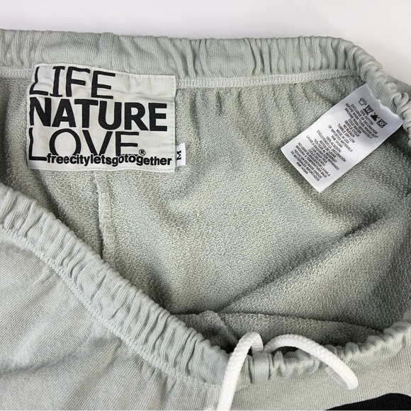 Free City Life Nature Love StarDust Gray Green Sweatpants Women’s Sz XS-XL New - Picture 3 of 16